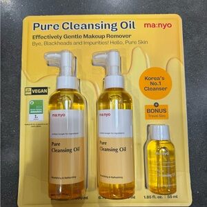 Manyo Pure Cleasing oil Korean No.1 Vegan pack of 2 and travel size,Summer need